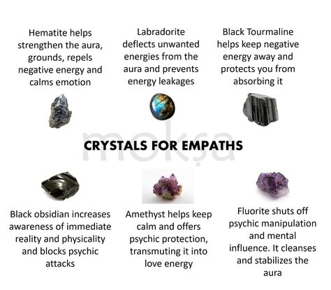 Empaths have strong intuitive abilities and tend to absorb energy and emotions. An empath hates crowded places because they get overwhelmed with the energies of the people or the surroundings. And do you feel you are everyone's BFF...even strangers?...where they are comfortable to tell you their problems because they can sense you're just the perfect person to vent to!? I know the feeling....you get exhausted!! But don't worry...we have you covered...here are a few crystals that can be worn ... Empath Abilities, Intuitive Empath, Perfect Person, An Empath, Witch Stuff, Magic Spell Book, Psychic Protection, Love Energy, Spell Book