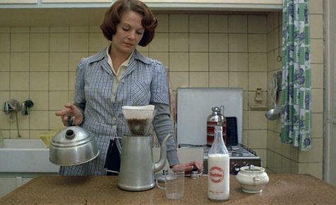 Embedded image Jeanne Dielman, Chantal Akerman, Phyllis Schlafly, Double Indemnity, Runaway Train, Feminist Theory, Mid Century Architecture, Film Inspiration, How To Make Coffee