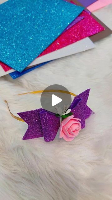 Diy Bando, Hair Bands Diy, Tiara Hairstyles, Trending Songs, Foam Sheets, Glitter Diy, Instagram Diy, Craft Making, Simple Girl