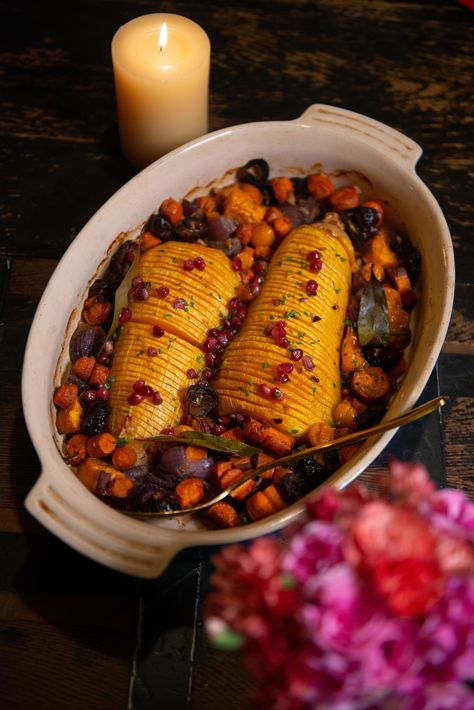 Butternut "Brisket" for Rosh Hashana — The Forest Feast Rosh Hashana Dinner, Forest Feast Recipes, Vegetarian Rosh Hashana Recipes, Vegan Rosh Hashana Recipes, Autumn Feast, Side Vegetables, Rosh Hashana Recipes, Gf Cooking, Forest Feast