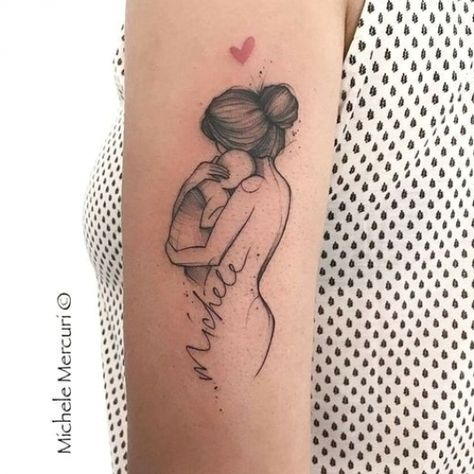 Mutterschaft Tattoos, Mother Tattoos For Children, Motherhood Tattoos, Name Tattoos For Moms, Unalome Tattoo, Mommy Tattoos, Tattoo Trend, Mother Tattoos, Tattoo For Son