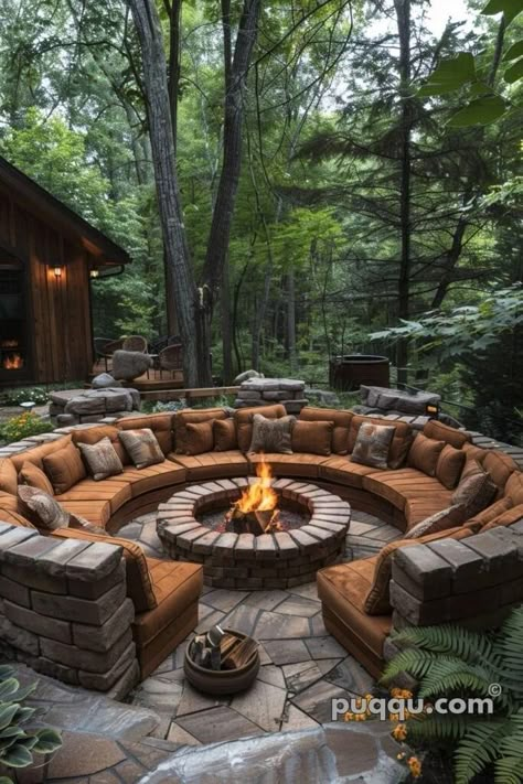 Backyard Fire Pit Ideas, Outdoor Fire Pit Seating, Sunken Fire Pits, Backyard Fire Pit, Fire Pit Cooking, Fire Pit Ideas, Fire Pit Lighting, Fire Pit Landscaping, Fire Pit Seating