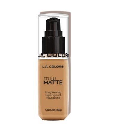 L.A. Colors Truly MATTE Long Wearing High Pigment Foundation CLM358 Warm Honey *** Click image to review more details. (Note:Amazon affiliate link) Make Up Primer, Full Coverage Makeup, La Colors, Affordable Makeup, Mascara Facial, Matte Foundation, Makeup Base, Sally Hansen, Rimmel