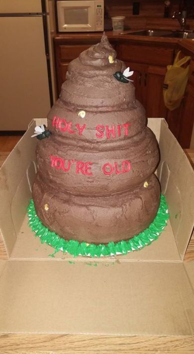 Poop Cake, 50th Birthday Cakes, 50th Birthday Cakes For Men, Cake For Men, New Birthday Cake, Unique Birthday Cakes, Homemade Birthday Cakes, Funny Birthday Cakes, Colby Jack