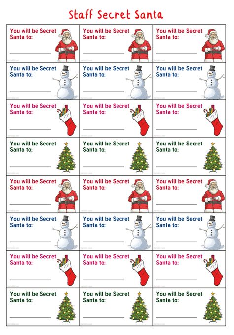 Work Place Secret Santa Ideas, Office Christmas Gifts Coworkers Secret Santa, Secret Santa Games For Work, Printable Secret Santa Tags, How To Do Secret Santa At Work, Christmas Secret Santa Ideas Work, Secret Santa Office Ideas, Secret Santa Name Drawing Ideas, Work Secret Santa Questions