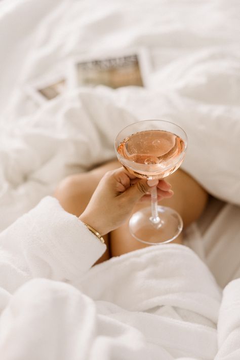 Stay in bed. Drink champagne. Shop our coupes. Repeat. 😊 Drinking Champagne Photography, Champagne In Bed, Bedding Photography, Wine In Bed, Champagne Aesthetic, Brunch In Paris, Champagne Room, Creative Shoots, Bachelorette Inspo