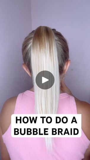 12 reactions | HOW TO DO A BUBBLE BRAID  Audrey and Victoria #hairdo #hairstyles  #followers #reels #makewithme #foryou #reelsvideo #fyp | Panda M22 | Panda M22 · Original audio How To Do Bubble Braids With Extensions, 2 Braids Into 1, Tutorial On Bubble Braid, Bubble Braid Tutorial Half Up, Pigtail Bubble Braids Tutorial, Bubble Braid Pigtails Tutorial, Bubble Bread, Bubble Braid, Bubble Braids