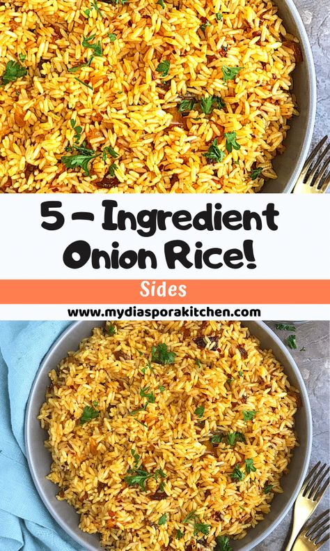 Onion Rice Recipe Indian, Rice With Onions, Onion Rice Recipe Simple, Onion Rice Recipe, Easy Pork Recipes, Ham Fried Rice, Onion Rice, Rice Meals, Healthy Rice Recipes