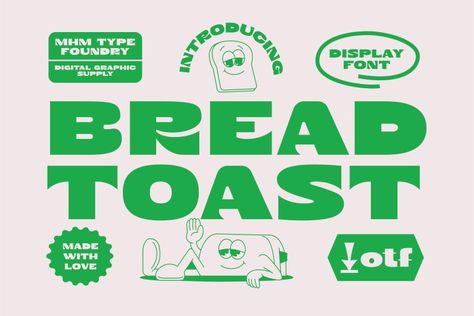 Bread Toast is a bold and thick lettered display font. Dynamic and trendy, this font will instantly make your creations stand out. Try before you buy Bread Toast font for iOS, Android, macOS, or Windows for free, or you can download the full version with a commercial license here. Bread Toast Display Font License: Personal, […] Get your free download of the Bread Toast Font now at FreeFontDL - Free Font Download! Free Commercial Fonts, Free Font Download, Trendy Fonts, Bread Toast, Aesthetic Fonts, Best Free Fonts, Display Fonts, Font Inspiration, Commercial Fonts