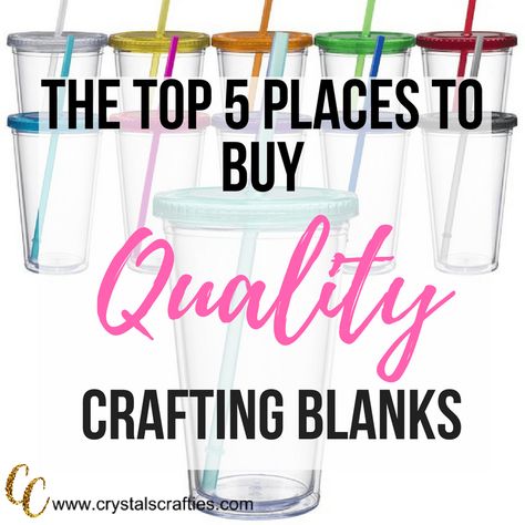 Where To Buy Blanks For Cricut, Where To Buy Tshirt Blanks, Embroidery Blanks Wholesale, Crafting Blanks, Craft Blanks, Vinyl Blanks, Cheap Stuff, Wholesale Craft Supplies, Cricut Supplies