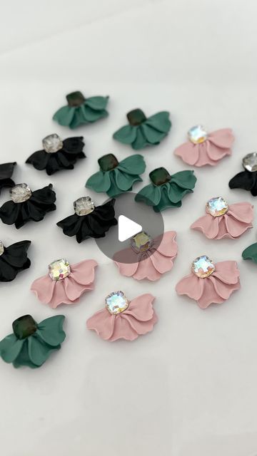 Clay Gossip on Instagram: "Dreamy half flower studs ☁️ available 24 April 8pm NZST - #polymerclay #clayallday #makersgonnamake #makersmovement" Clay For Earrings, Clay Flower Jewelry, Half Flower, Polymer Clay Flower Jewelry, Polymer Clay Jewelry Tutorials, Clay Flower, Polymer Clay Flowers, Polymer Clay Tutorial, April 22