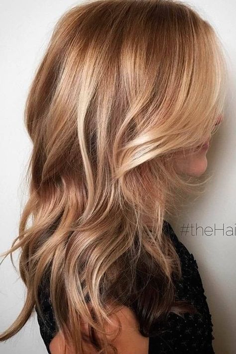 Bombshell Blonde, Hairstyles Curled, Hairstyle Long, Honey Hair Color, Kadeřnické Trendy, Copper Blonde, Blond Balayage, Vlasové Trendy, Balayage Blonde