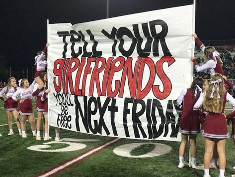 Funny Signs For Sports Games, Game Day High School Football, Playoffs Football Signs, Rivalry Posters High School Football, Class Signs Pep Rally Freshman, Playoff Football Signs High Schools, Football Game Banners High School, Game Posters Football, Football Game Day Posters