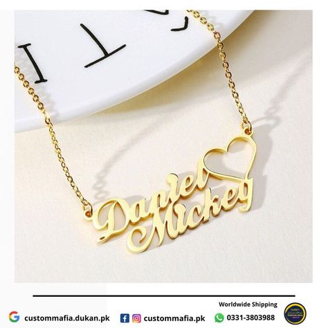 Create Your Memories With Our Customized Items ____________________ Delivery Worldwide COD available only Pakistan DM us for any Quire's _____________________ Name Pendent Designs, Name Locket Design, Chain Pandent, Name Pendent, Name Locket, Pendent Designs, Necklace Name Design, Locket Design, Hollow Heart