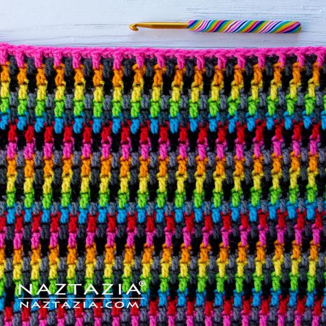 Moss Crochet Stitch, Moss Stitch Pattern, Crochet Pot Holders Free Pattern, Crochet Mosaic, Chunky Crochet Blanket, Mosaic Crochet, Crochet Collection, Rainbow Crochet, Afghan Crochet