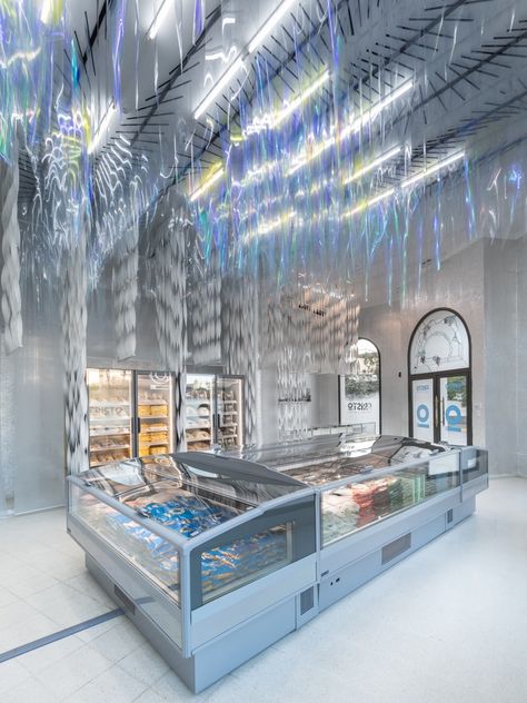 Meatshop Design, Frozen Shop, Ice Shop, Fish Restaurant, Freeze Pops, Villa Maria, Urban Fabric, Fish Market, Shop Interior Design