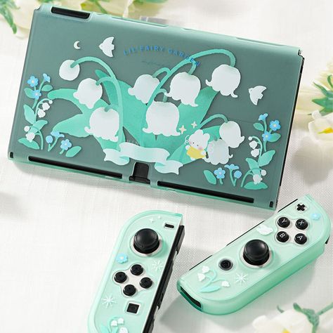 GeekShare Lily of the valley Protective Case Kirby Nintendo Switch Case, Cute Pc Accessories, Cute Switch Case, Cinnamoroll Ipad Case, Nintendo Switch Accessories Kawaii, Kawaii Nintendo Switch Case, Nintendo Switch Covers, Nintendo Switch Aesthetic Case, Cute Nintendo Switch Accessories