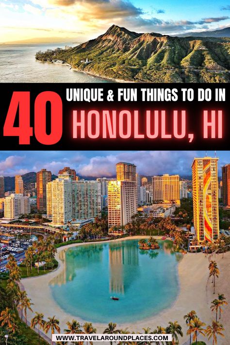 40 Unique & Fun Things to do in Honolulu Hawaii You Shouldn’t Miss | top things to do in Honolulu | unique things to do in Honolulu | best things to do in Honolulu | outdoor things to do in Honolulu | amazing things to do in Honolulu | places to visit in Honolulu | things to see in Honolulu | #bucketlist #thingstodo #travelbucketlist #roadtrip #beachvacation #beachvibes #ustraveldestinations #honolulu #hawaii Honulolo Hawaii Things To Do, Hawaii Things To Do Honolulu, Honolulu Bucket List, Honolulu Things To Do, Best Things To Do In Honolulu Hawaii, What To Do In Honolulu Hawaii, Things To Do In Hawaii Honolulu, Honaloulou Hawaii, Honolulu Hawaii Things To Do In