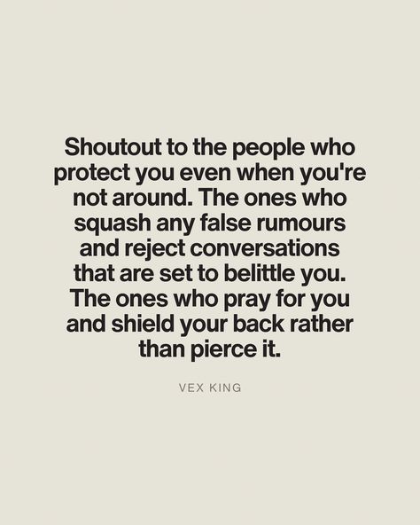 Tag someone below who, despite their own shortcomings, has always been there to support you, defend your name, and bring out the best in you. You’re a real one 🤍👇🏽⁣⁣ ⁣ How someone acts, speaks, and feels about you behind your back is much more telling of them and your relationship than how they are to your face. Fortunately, the signs of loyalty, integrity, and trust, or a lack thereof, are easy to spot if you know what to look for.⁣⁣⁣ ⁣ People who protect your energy when you’re not around a... Respect Your Boundaries, Name Quotes, Protect Your Energy, Real One, The Signs, Tag Someone, Your Back, Daily Quotes, Shout Out