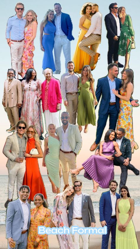 Beach Formal Wedding Attire, Beach Formal Wedding, Formal Beach Wedding, Beach Formal Attire, Beach Wedding Guest Attire, Beach Formal, Formal Wedding Attire, Beach Wedding Attire, Colorful Cocktails