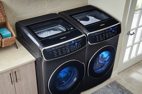 The Best Washing Machines You Can Buy | Digital Trends Whirlpool Washing Machine, Samsung Washing Machine, Samsung Washer, Large Tub, Portable Washer, Modern Laundry Rooms, Laundry Washing Machine, Portable Washing Machine, Clean Washing Machine