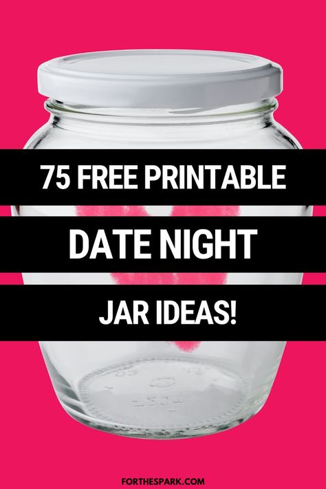 Stop struggling to come up with fun and creative date night ideas. We've got you covered! Spice up your date night with these fun date night jar ideas ❤️ Download for FREE and print! #datenightideas #datenightjar Printable Date Night Ideas, Date Night Roulette Ideas, Date Ideas Gift Jar, Date Night Drawing Ideas, Date Night Categories, Priceless Date Night, Date Night Cards Ideas, Free Date Night Ideas At Home, Popsicle Date Night Ideas In A Jar