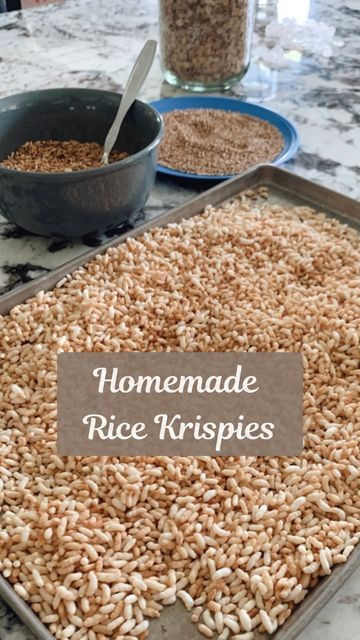 Diy Puffed Rice, Recipes Using Rice Krispies, Health Treats, Homemade Rice Krispies, Recipes Using Rice, Puffed Quinoa, Parboiled Rice, Best Granola, Puffed Rice