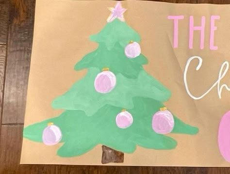 Three 🤍 Triple post Saturday⚡️ Christmas Banner Painted, Halloween Painted Banner, Christmas Painted Banner, Christmas Banners Ideas Diy, Painted Banner Ideas, Party Banner Ideas, Christmas Party Banner, Painted Banners, Diy Banners