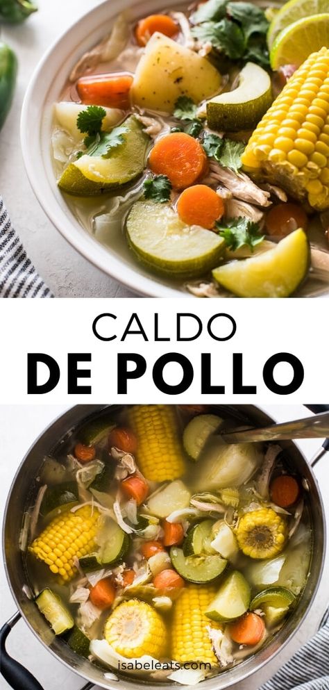 Caldo Soup Mexican, Soup Swap, Mexican Soups, Caldo Recipe, Chicken Soup Recipes Homemade, Homemade Chicken Broth, Mexican Chicken Soup, Broth Chicken, Mexican Soup Recipes