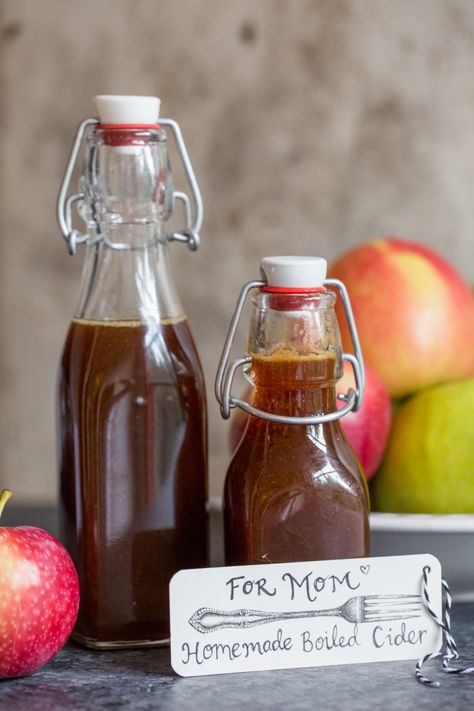 Homemade Boiled Cider via @kingarthurflour Boiled Cider Recipes, Boiled Apple Cider, Boiled Cider Syrup, Recipes Using Boiled Apple Cider, Apple Cider Recipe Homemade Instant Pot, King Arthur Apple Cider Caramels, Biggby Caramel Apple Cider Recipe, Boiled Cider, Apple Cider Caramels