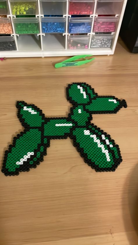 Balloon animal Balloon Animal Perler Beads, Balloon Animals, Perler Beads, Balloons, Beads, Animals, Art