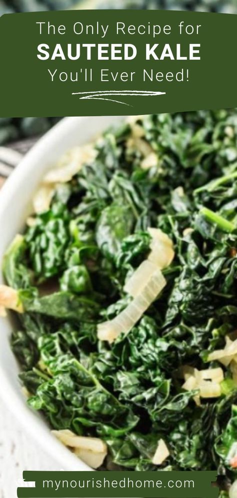 Cooked Kale Recipes Side Dishes, Sauteed Kale And Spinach, Easy Kale Recipes Simple, Cooking With Kale Healthy, Uses For Fresh Kale, Japanese Kale Recipe, Best Sauteed Kale, Spinach And Kale Recipes Sauteed, How To Fix Kale Easy Recipes