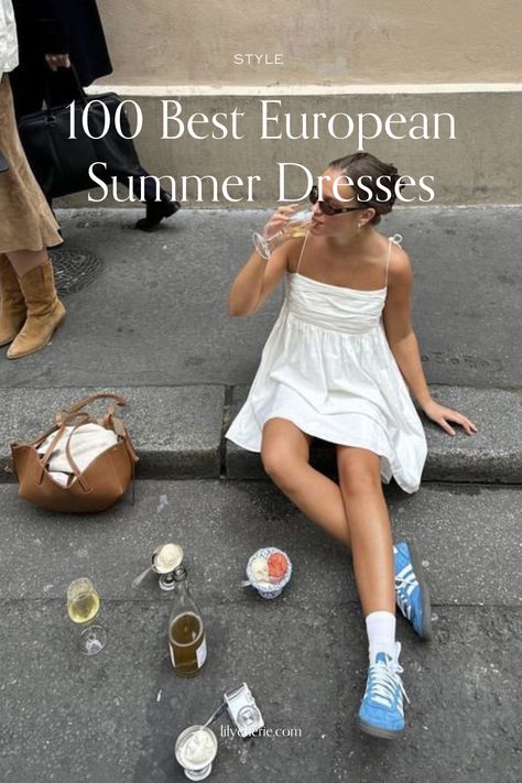 european summer dresses Summer Outfit France, Summer Dresses For Europe, Summer Dresses Europe, Summer France Outfits, European Summer Dresses, France Summer Outfits, South Of France Outfits, European Summer Dress, Paris Spring Outfit