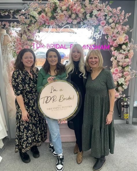 She said YES to the dress!🌸⠀ ⠀ We love seeing the pics of our gorgeous brides who have SAID YES TO THE DRESS! We have so many photo opportunities her in our boutique! 💗⠀ ⠀ Tag a TDR Bride in the comments!⠀ Say Yes To The Dress Uk Dresses, Say Yes To The Dress Signs Diy, Yes To The Dress Signs, I Said Yes To The Dress Sign, Signs For Wedding Dress Shopping Yes/no, Birmingham Wedding, Wedding Dress Boutiques, She Said, Yes To The Dress