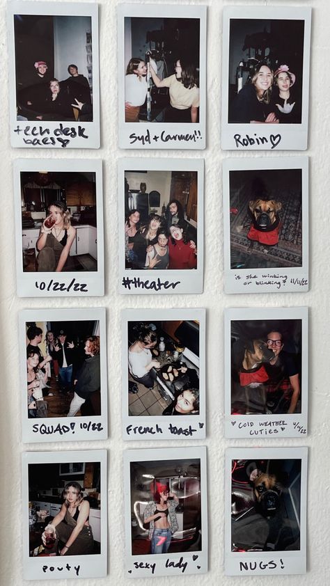 # #polaroidwall #fricool #coolfriends # #aesthetic Polaroid Visitor Wall, Washu Dorm, House Peaceful, Polaroid Idea, Polaroid Pictures Display, Polaroid Collection, Instax Mini Ideas, Polaroid Picture Frame, Aesthetic Downtown