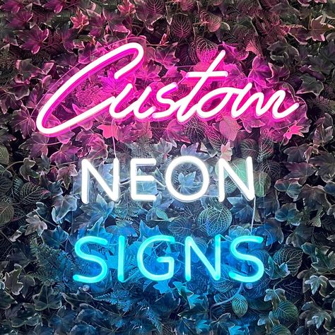 PRICES MAY VARY. 【custom neon signs for wall decor】Design your own unique custom neon sign. You can customize your name, logo, words, emoji, wedding backdrop and choose your favorite font, color, backboard shape for your neon sign. Custom LED Sign is wonderful for wall decor and as a unique personality gift. 【Safer & High Quality Material】The Handmade Custom LED Neon Sign is Made of High Quality and safer Flexible Led Light Strips and Transparent Acrylic Backboard Which is Brighter, Safer than g Bar Deco, Neon Light Art, Led Wall Art, Custom Neon Lights, Light Up Signs, Neon Sign Bedroom, Personalized Neon Signs, Wedding Neon Sign, Neon Wedding