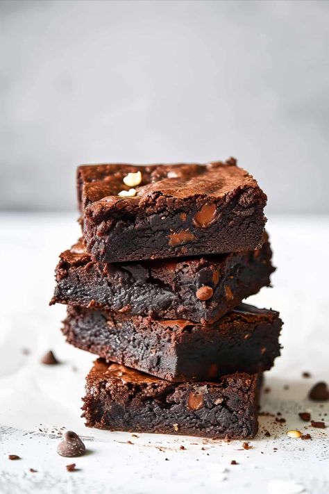 The best homemade fudge brownies. A scratch recipe that only needs a few Aldi ingredients and one bowl. These brownies take about 10 minutes to put together and 20 minutes to bake. Easy, triple chocolatey AND budget-friendly. Some quick tips and the best storage instructions will give you the perfect one bowl, 30-minute fudgy brownies. Brownies, homemade, budget recipes Best Homemade Fudge, Homemade Fudge Brownies, Triple Chocolate Brownies, Brownies Homemade, One Bowl Brownies, Fudgy Brownie Recipe, Aldi Recipes, Bake Easy, Homemade Fudge