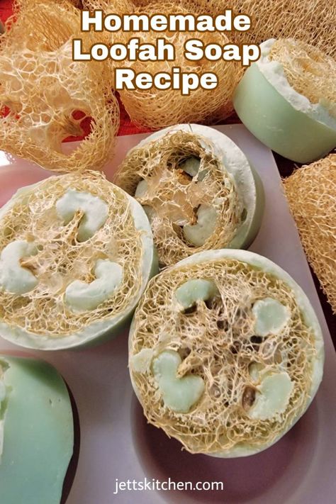 Loufa Soap Diy, Luffa Soap Recipe, Diy Luffa Soap, Diy Loofah Soap Bar, Loufa Soap, Diy Loofah Soap, Homemade Loofah Soap, Loofah Soap Recipe, Loofah Soap Diy