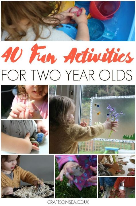 Need some inspiration? Check out these fun activities for two year olds with ideas for crafts, sensory play, outdoor activities and more! Two Year Old Crafts, Activities For Two Year Olds, Two Years Old Activities, Ideas For Crafts, Play Outdoor, Toddler Snacks, Toddler Play, Toddler Fun, Fun Craft