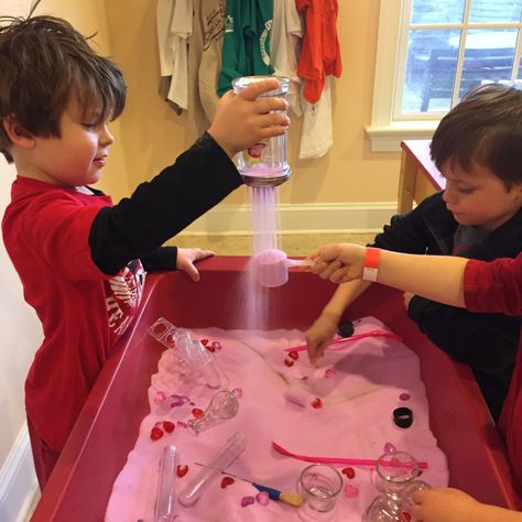 Valentine's Activities, Sensory Tubs, Eyfs Activities, Nursery Activities, The Mitten, Valentine Activities, Pink Day, Sensory Table, Play School