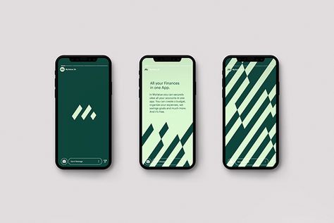 Green And Black Branding, Pillar Branding, Train Branding, Mz Logo, Finance Design, Company Core Values, Green Branding, Open Banking, Bank Branding