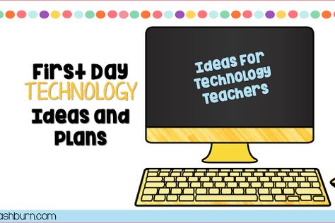 Technology Teaching Resources with Brittany Washburn: First Day of School Technology Plans Elementary Computer Lab Lessons, Computer Lab Rules, School Computer Lab, Elementary Computer Lab, Computer Lab Lessons, Computer Lab Classroom, Technology Lesson Plans, Technology Classroom, Technology Teacher