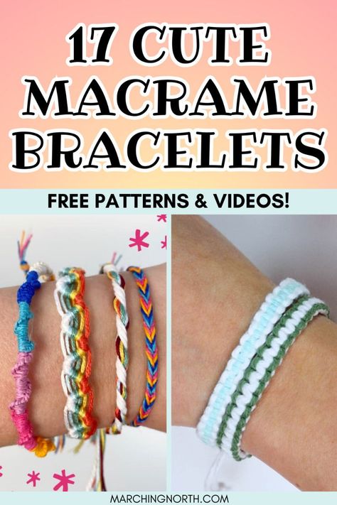 Easy Bracelet Patterns: The Ultimate Guide for Beginners Hemp Bead Bracelet Diy, Hemp Cord Bracelets Diy, Hemp Bracelet Diy, Hemp Bracelet Patterns, Cord Bracelet Diy, Square Knot Bracelets, Cords Crafts, Friendship Bracelets Easy, Macrame Bracelet Diy