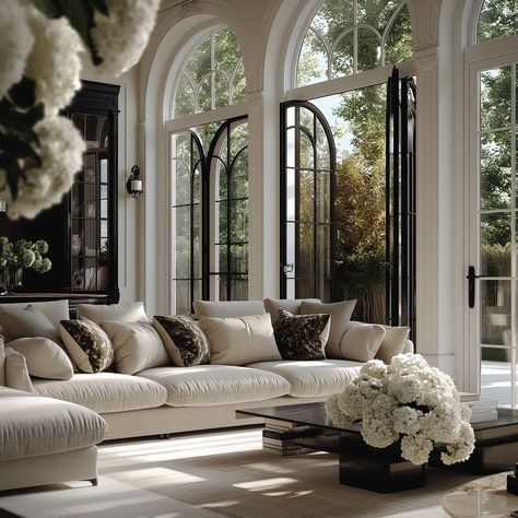 Modern Nancy Meyers Interiors, Contemporary French Interior Design, Modern Luxury Home Interior Design, French Style Houses Interior, French Style Home Interior, Modern Couch Design, House French Style, French Modern Home Interiors, Modernism Interior Design