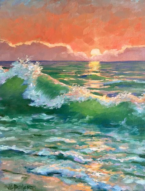 sea, painting, watercolor painting, art, oil painting, seascape painting, water, canvas, splash, ocean, summer, acrylic, surf, watercolor, travel Beach Sunset Painting, Ocean Painting, Sunset Painting, Beach Painting, Art Inspiration Painting, Painting Art Projects, Seascape Paintings, Oil Painting Landscape, Beach Art