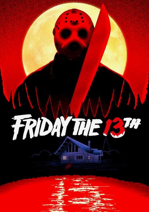 Friday The 13th Poster, Jason Voorhees Art, Jason Friday, Horror Vintage, Halloween Film, Horror Movie Icons, Horror Artwork, Film Horror, Retro Horror