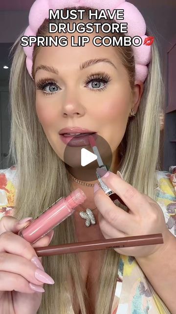 KELLY STRACK on Instagram: "Best affordable spring lip combo 💋💄  Products linked in bio 🫶  #makeup #beauty #makeuptutorial #makeupvideos #beautyvideos #makeupreels #beautyreels #makeuphacks #drugstoremakeup #affordablemakeup #lip #lips #lipcombo" Lip Color Combo, Elf Lip Combos, Pale Skin Lip Combo, Bridal Lip Combo, Lip Combo For Fair Skin, Summer Lip Combo, Lip Combos Drugstore, Lip Combos For Light Skin, Good Lip Combos