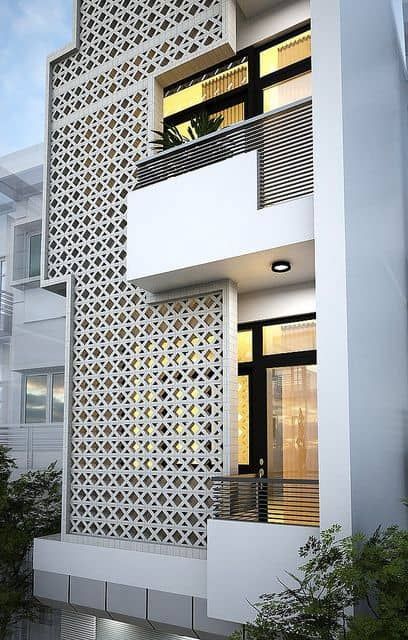 City Date, Modern Brick House, Arsitektur Art Deco, Asma Kat, Architecture Renovation, Home Designs Exterior, Date Design, House Concept, Facade Architecture Design