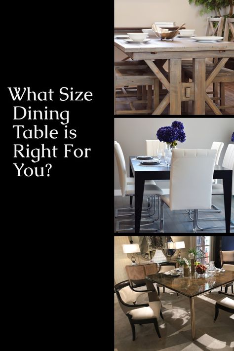 What is the perfect dining table dimension for your space? What shape should your dining table be? How many people are you wanting to seat? via @repurposedlife Dining Table Height, Bistro Table Set, Dining Table Sizes, Octagon Table, Dining Table Dimensions, Small Dining Area, Big Table, Counter Height Table, Dining Lighting