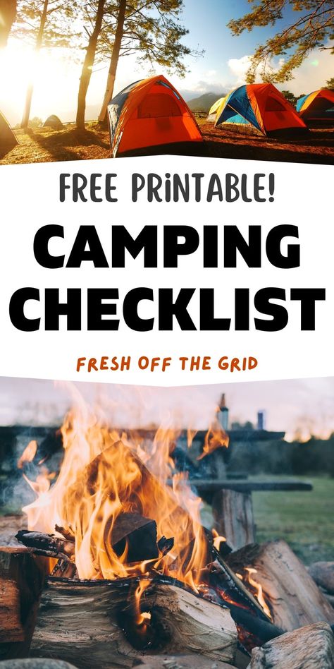 Camping Checklist For Two, Car Camping Gear List, Camping Supply List Packing Checklist, Camping Checklist Family Camper, Camping Trip Packing List, Guide Camp Blanket, Camping Totes Checklist, Summer Camp Packing, Summer Camping Outfits